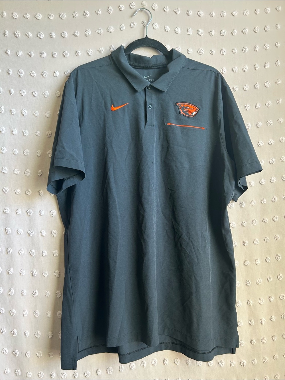 Nike Men’s Dri-Fit Oregon State Beavers Athletic Short Sleeve Polo Sz XL Black